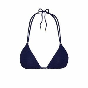 Monday Swimwear Navy Crochet Triangle Bikini Top